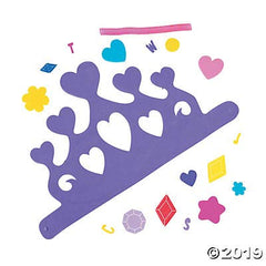 Fun Express 12 tiara crowns craft kit ideal for imaginative play