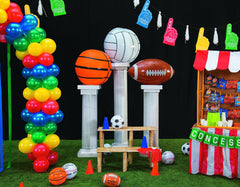 Durable vinyl construction and 30-inch size support lively outdoor play.