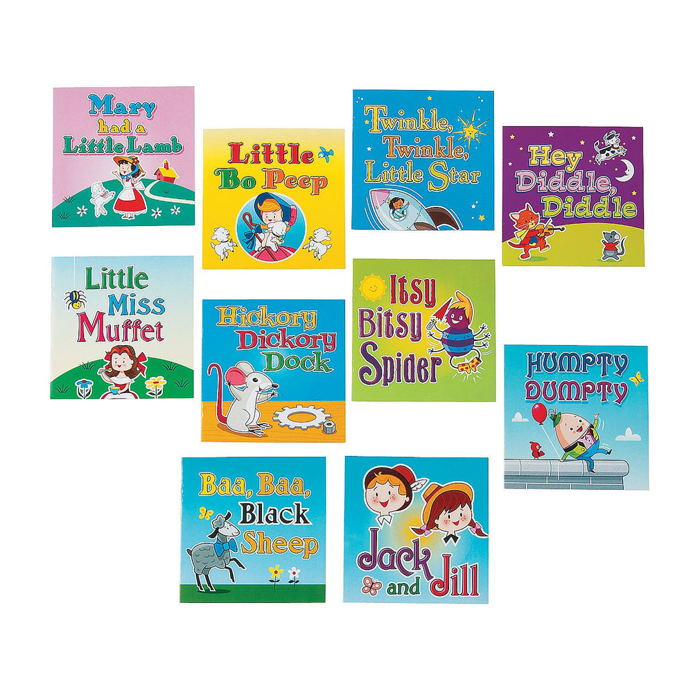 Fun Express Classic Nursery Rhyme Readers pack cover with colorful art to spark early literacy.