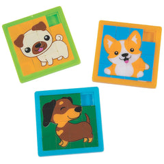 Fun Express Cute Dog Slide Puzzle cover showcases bright dogs to inspire learning through play