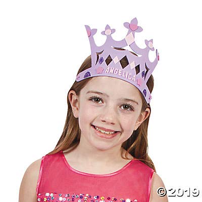 Fun Express foam crown crafting materials included for easy assembly