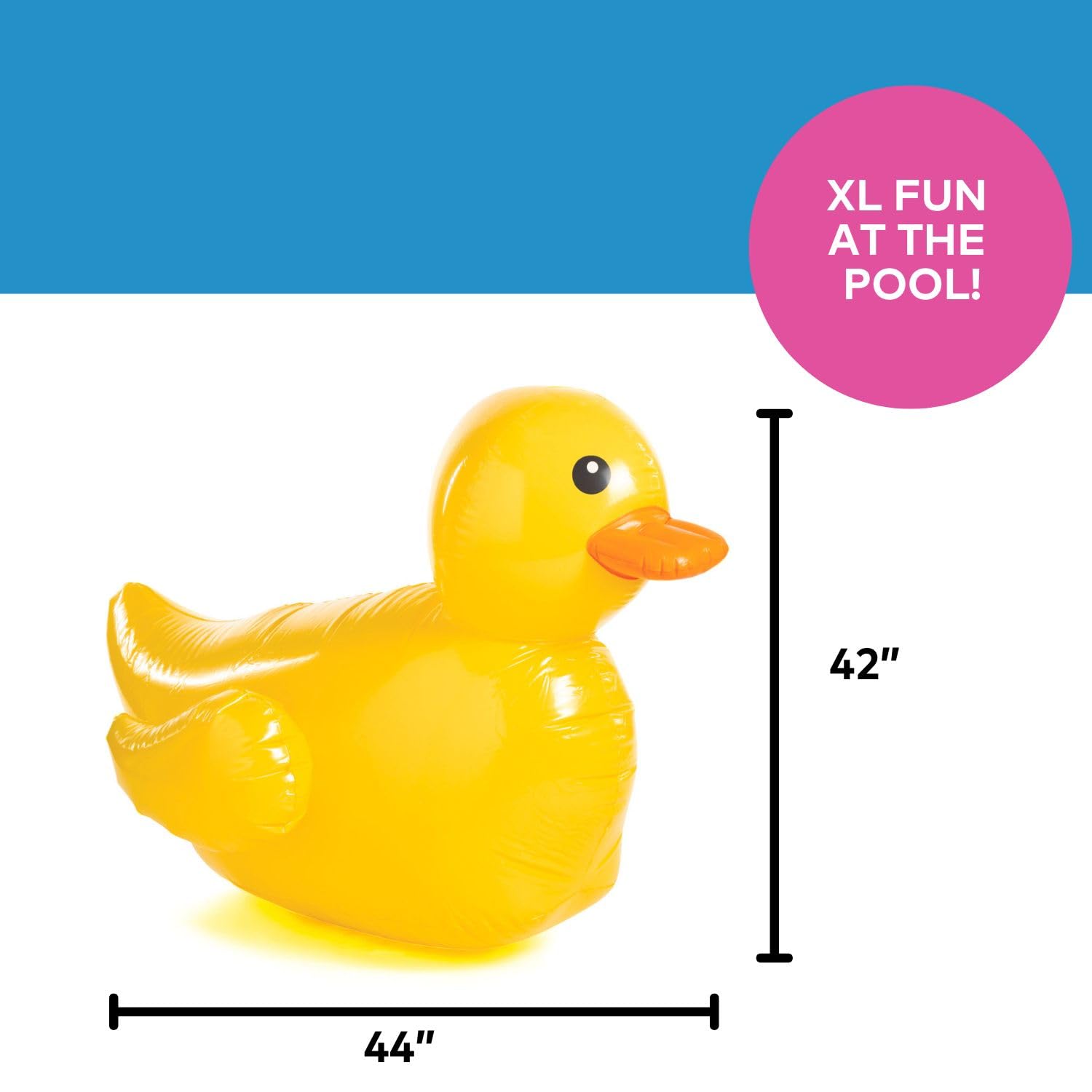 Fun Express giant rubber duck prop enhances Easter and party displays.