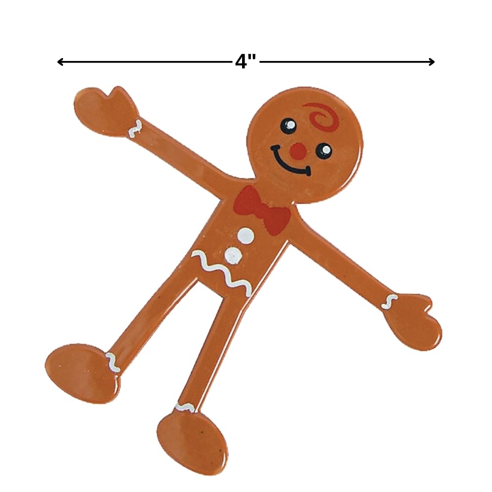 Fun Express gingerbread bendables decorate doors, trees, and home decor.