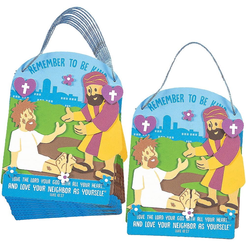 Fun Express Good Samaritan Sign Craft Kit ready for classroom display and activity