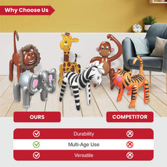 Fun Express inflatable monkey sparks imaginative jungle play.