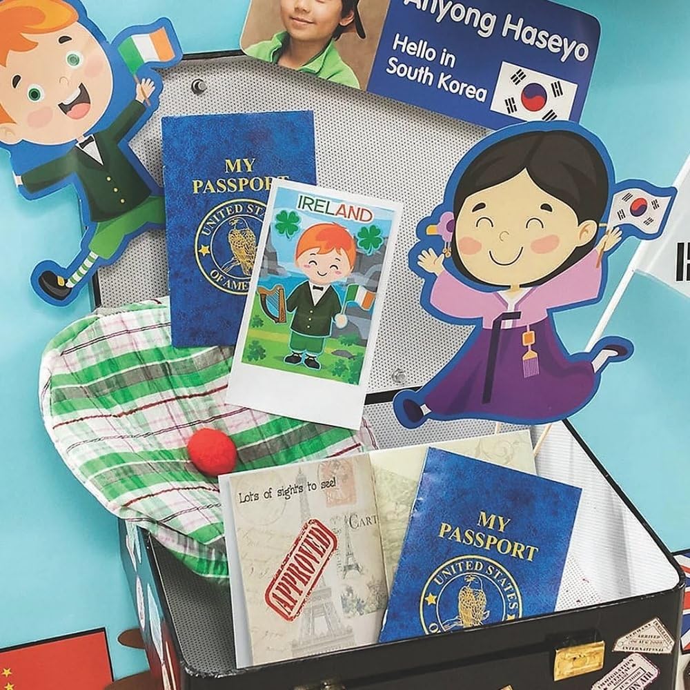 Fun Express kids craft activity kit with travel stickers for DIY projects