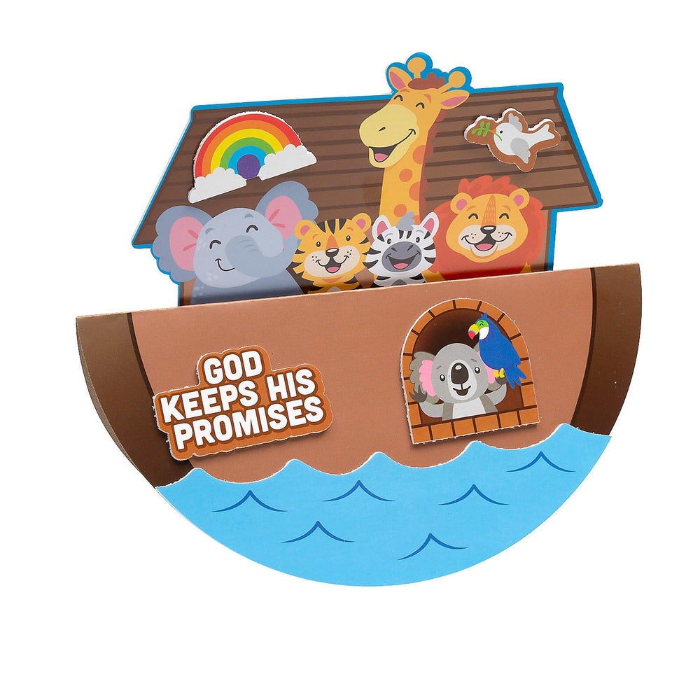 Fun Express Noah's Ark rocking plate kit, assembly-ready pieces for a hands-on Bible craft activity