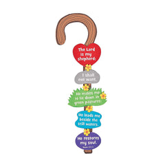Fun Express Shepherds Staff Psalm 23 craft kit with self-adhesive foam for easy Sunday School crafts.