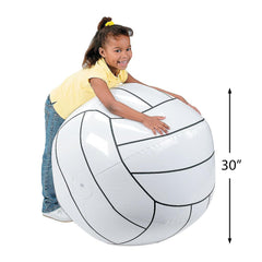 Setup for Vacation Bible School with Fun Express inflatable volleyball as a safe, engaging prop.
