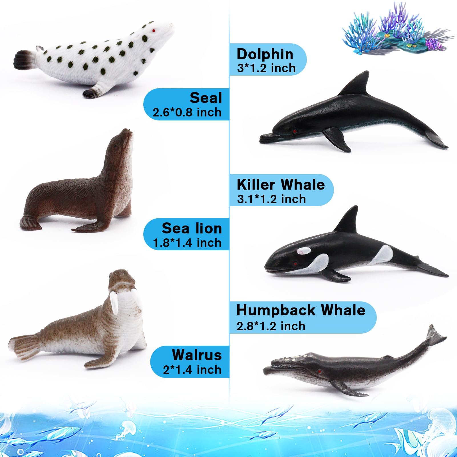 Fun Gift dolphin-figure inspires storytelling and classroom exploration of marine habitats.