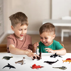 Fun Gift octopus-figure enhances creative play and fine motor skills during pretend games.