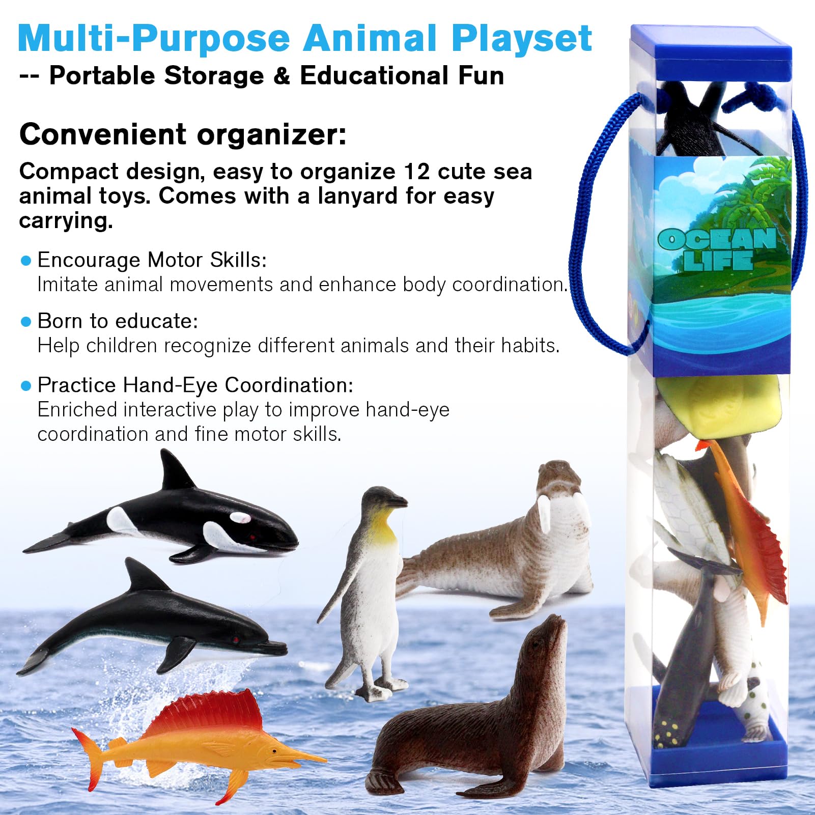 Fun Gift penguin-figure supports seasonal ocean themes and classroom decor.