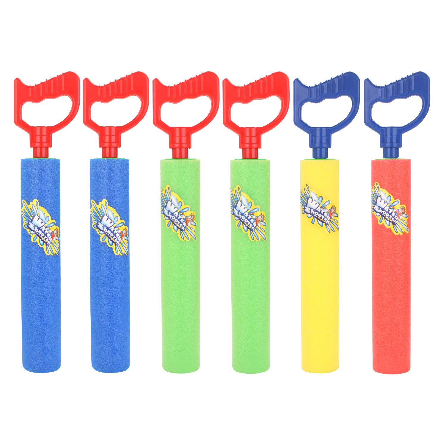 Fun-Here colorful water guns set ready for pool and beach adventures.