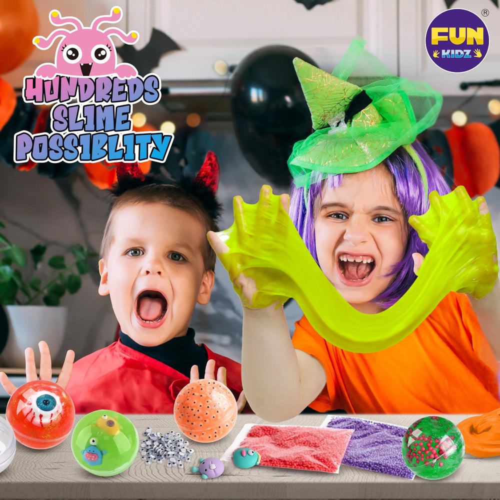FUN KIDZ neon colors slime set delivers four vivid glows for dramatic effects
