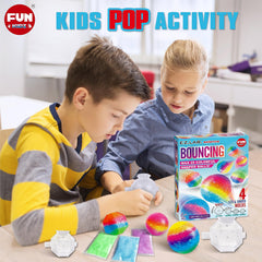 FUN KIDZ Big Bouncy Ball Kit – mixed colors create unique, eye-catching balls