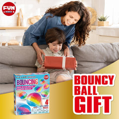 FUN KIDZ Big Bouncy Ball Kit – resealable bags support long-lasting storage