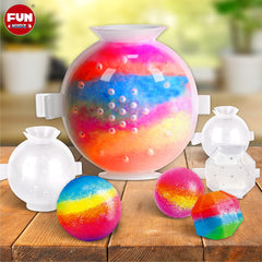 FUN KIDZ Big Bouncy Ball Kit – warm water soak activates crystal powder for ball creation