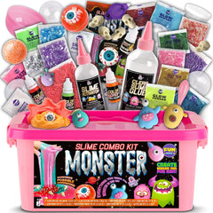 FUN KIDZ Halloween Monster Slime Kit glow image shows glow-ready slime for creative play