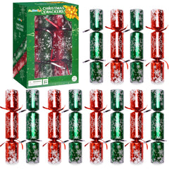 FUN LITTLE TOYS Christmas crackers 12-pack with no-snap design for safe fun