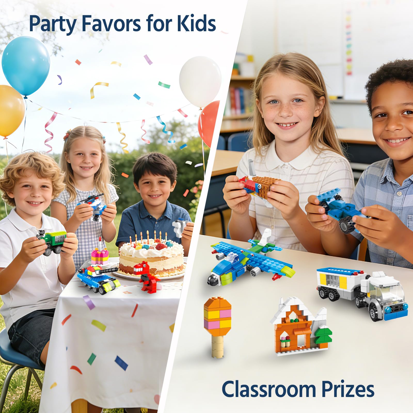 FUN LITTLE TOYS classroom-ready blocks suit small groups for collaborative learning.