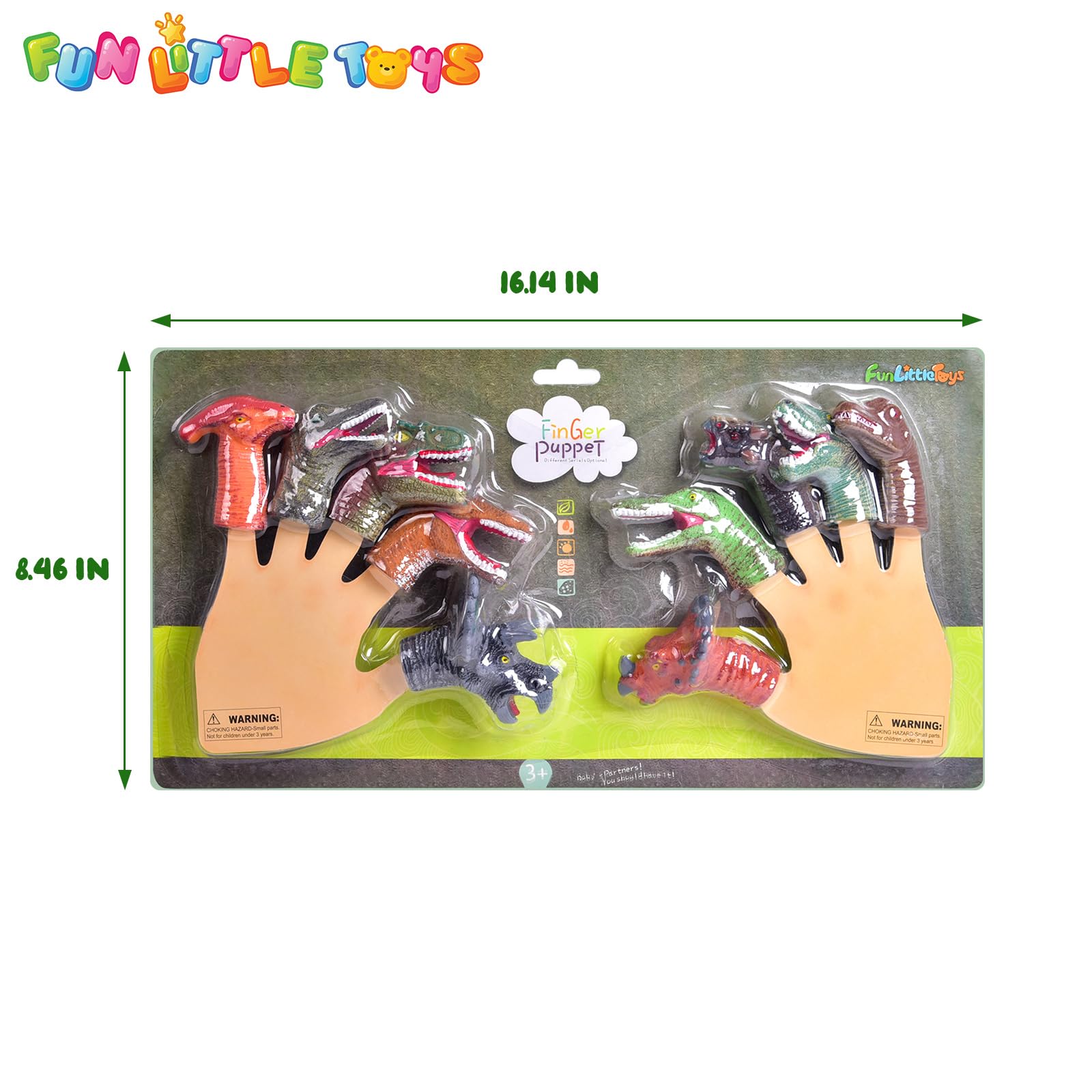 Fun Little Toys Diplodocus puppet supports long-neck dinosaur storytelling and fun