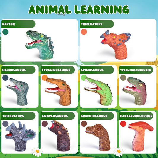 Fun Little Toys Velociraptor puppet sparks quick, curious pretend play