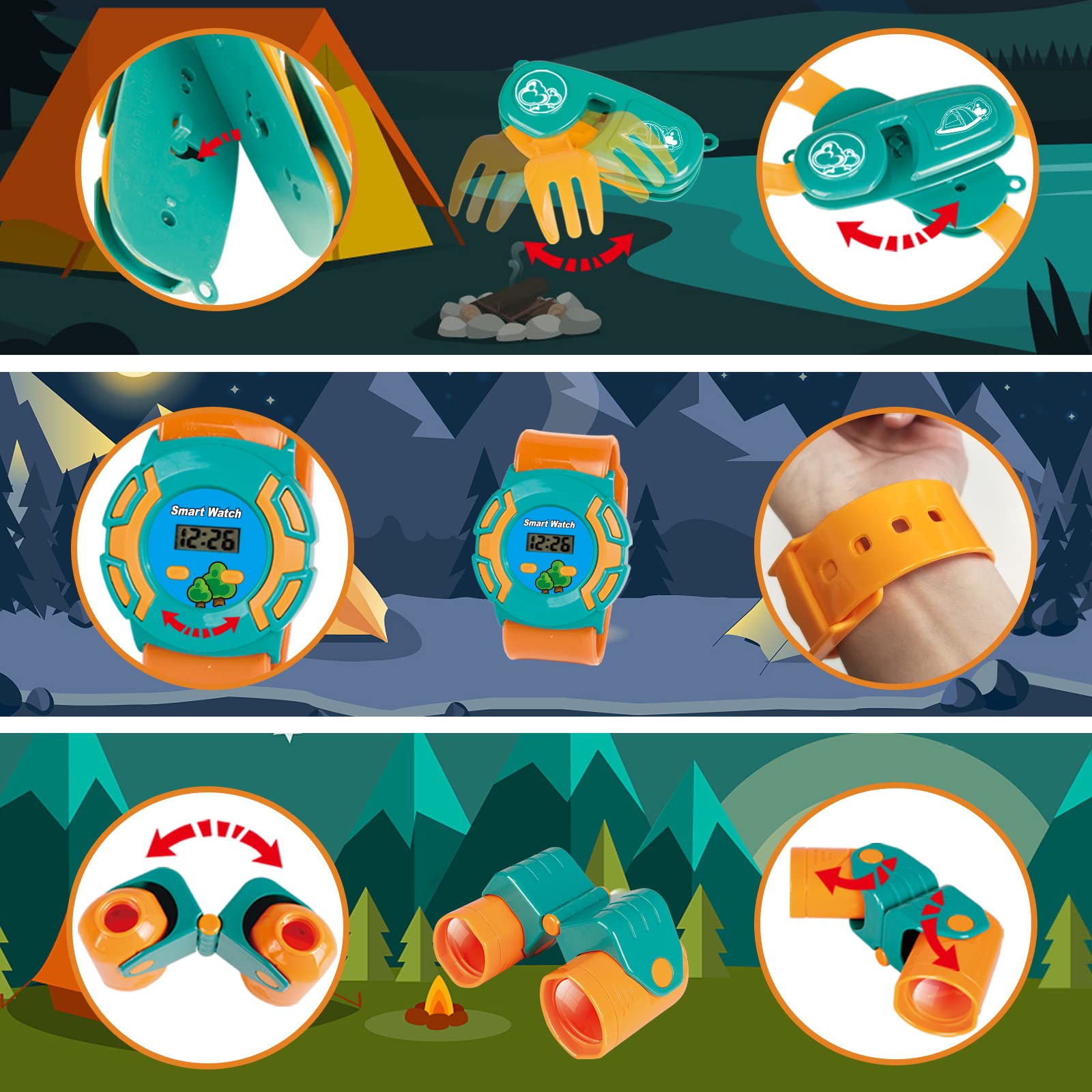 FUN LITTLE TOYS Velcro pretend foods spark interactive meals during play.