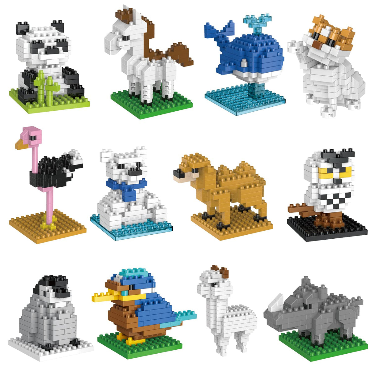 FUN LITTLE TOYS alpaca block set for creative play and party favors.