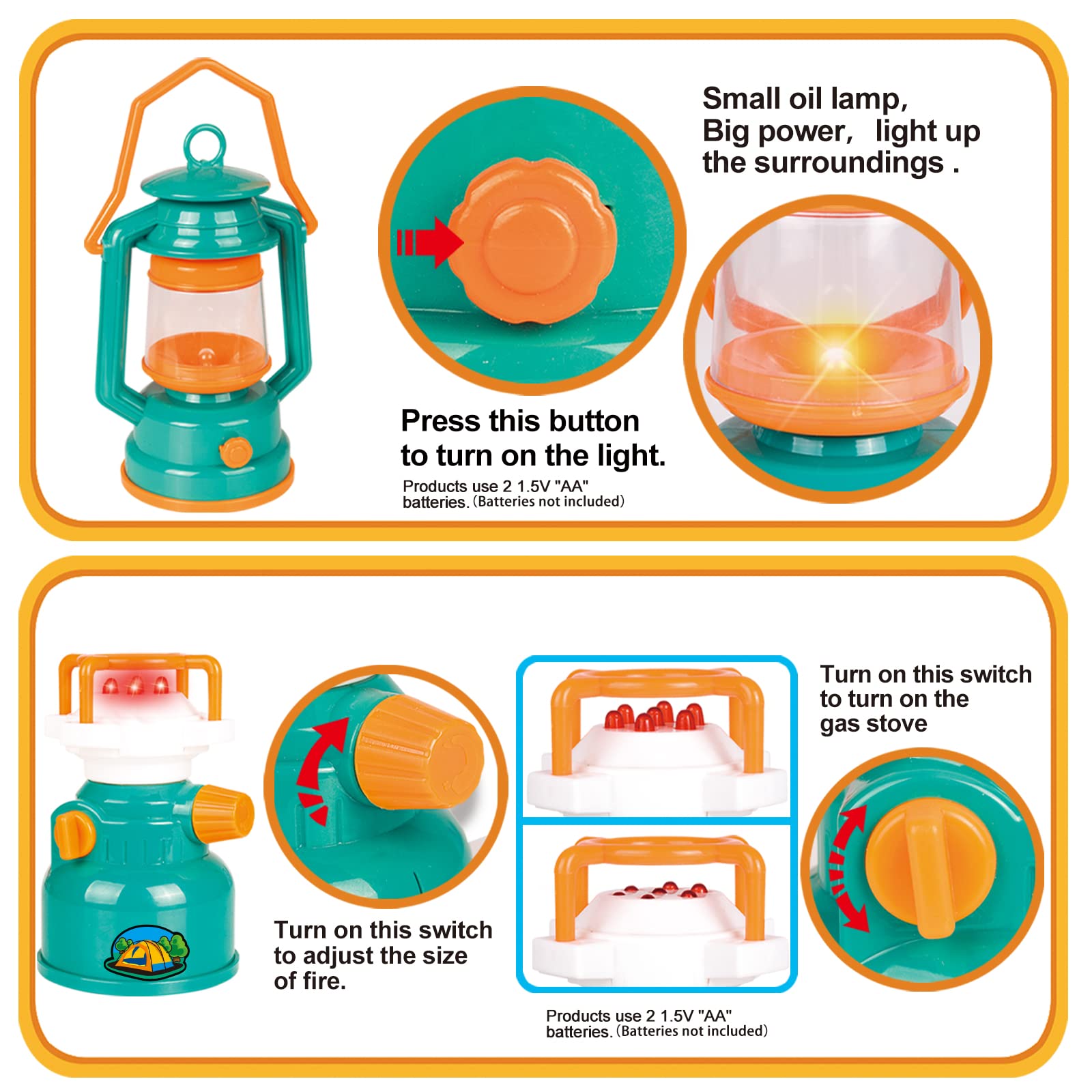 FUN LITTLE TOYS 4-in-1 whistle with compass and thermometer.