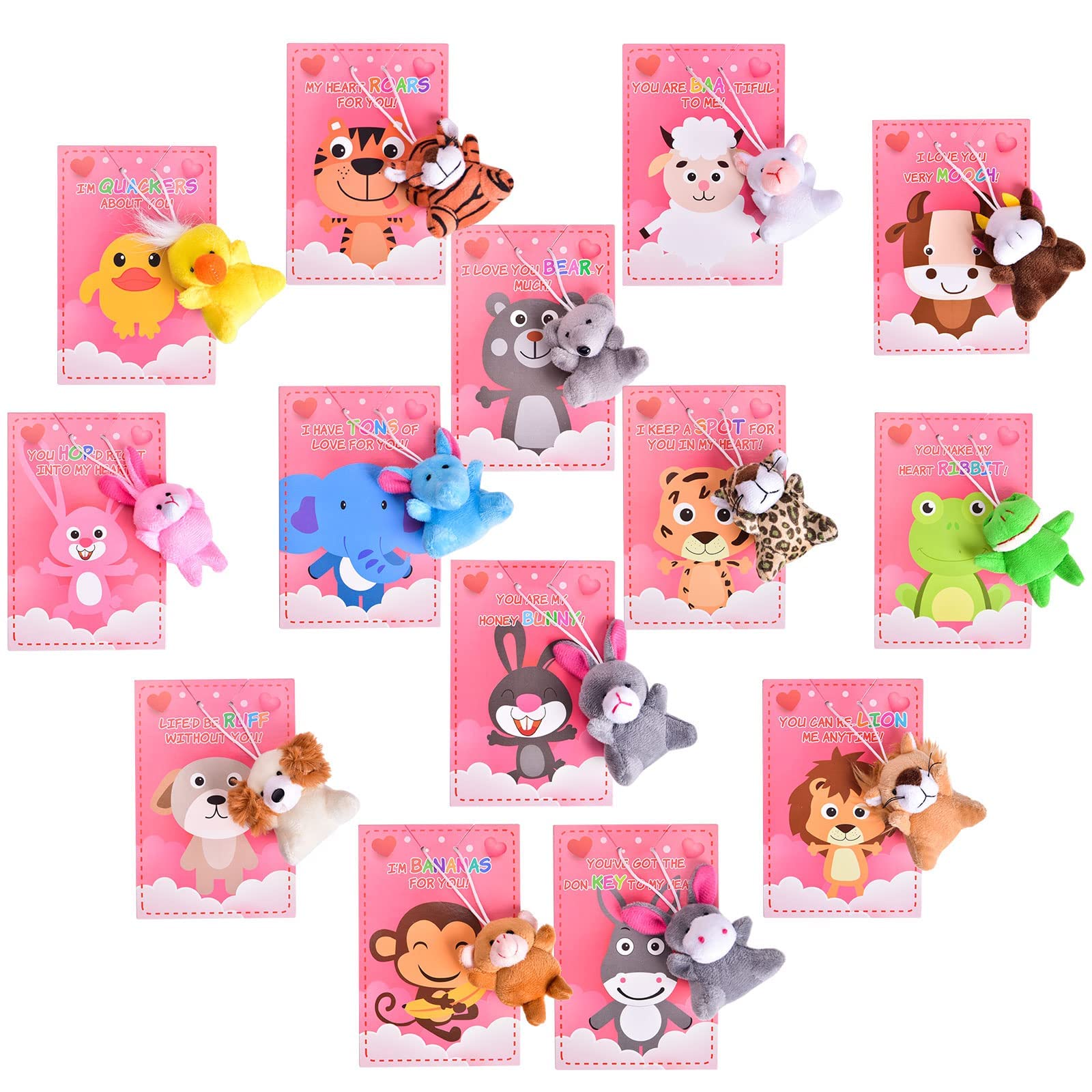 FUN LITTLE TOYS dog plush with card makes cheerful Valentine moments.