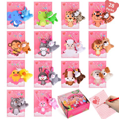 FUN LITTLE TOYS elephant plush with card for classroom swaps and keepsakes.