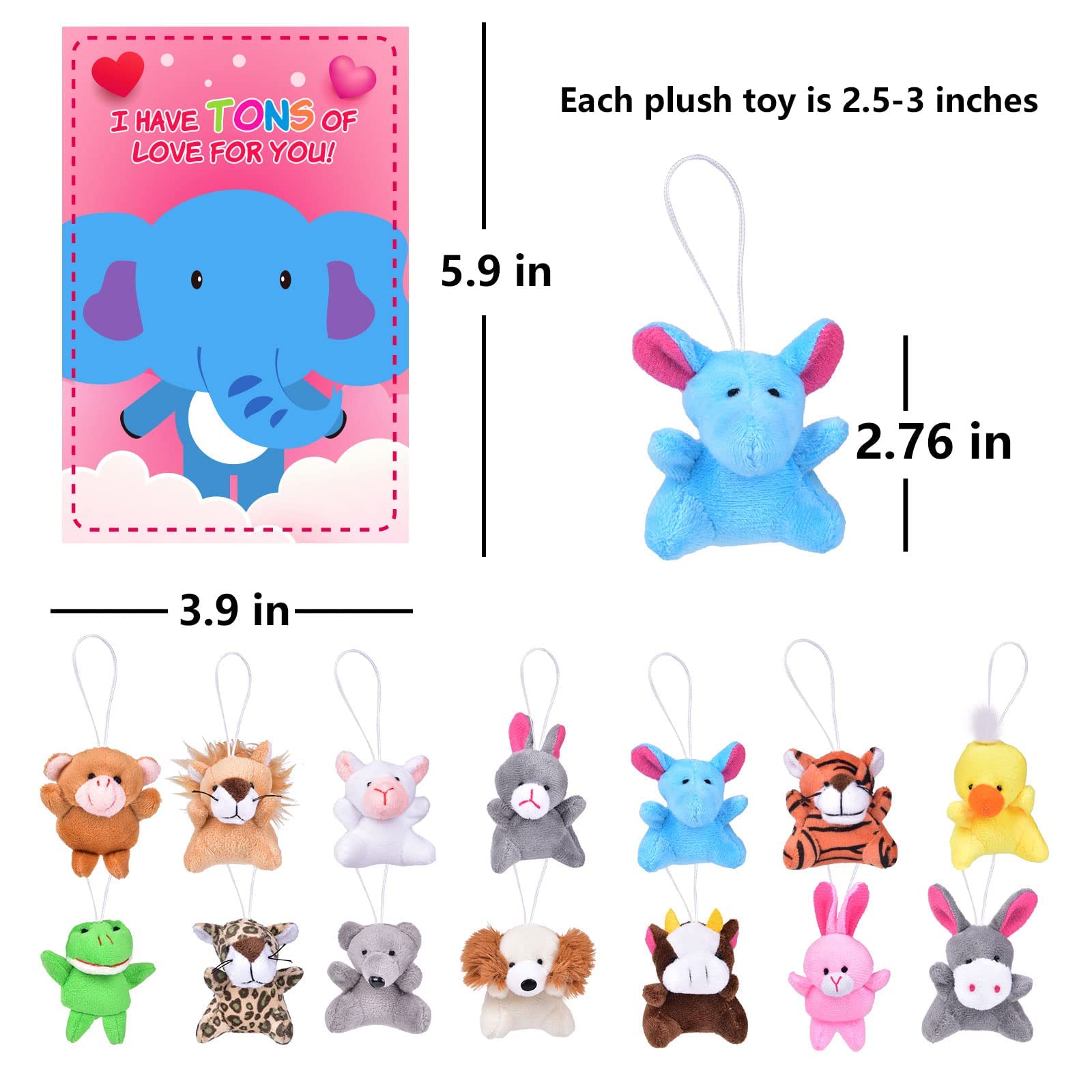FUN LITTLE TOYS rabbit plush with card invites exchanges and smiles.
