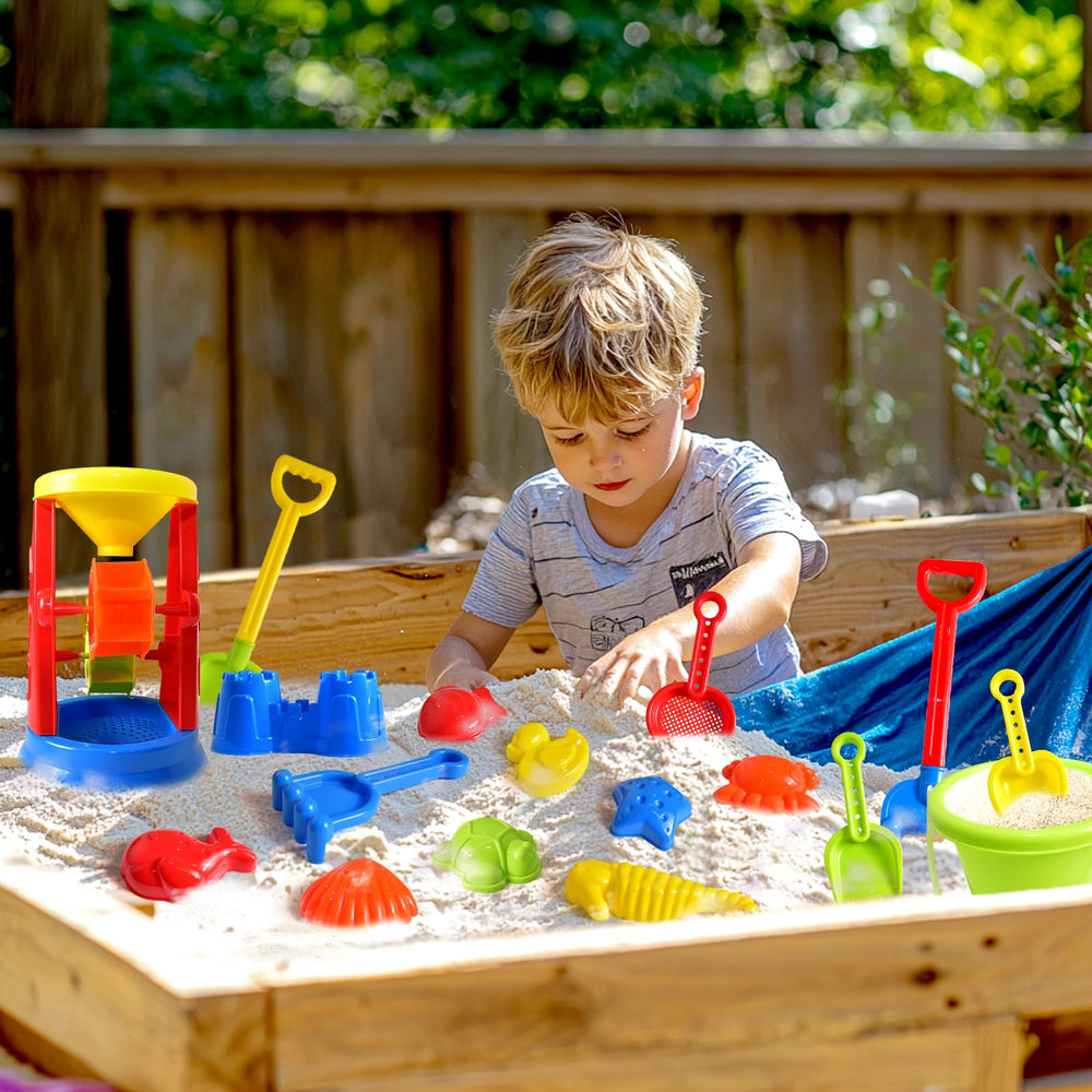 FUN LITTLE TOYS Water Wheel adds motion to water play and exploration