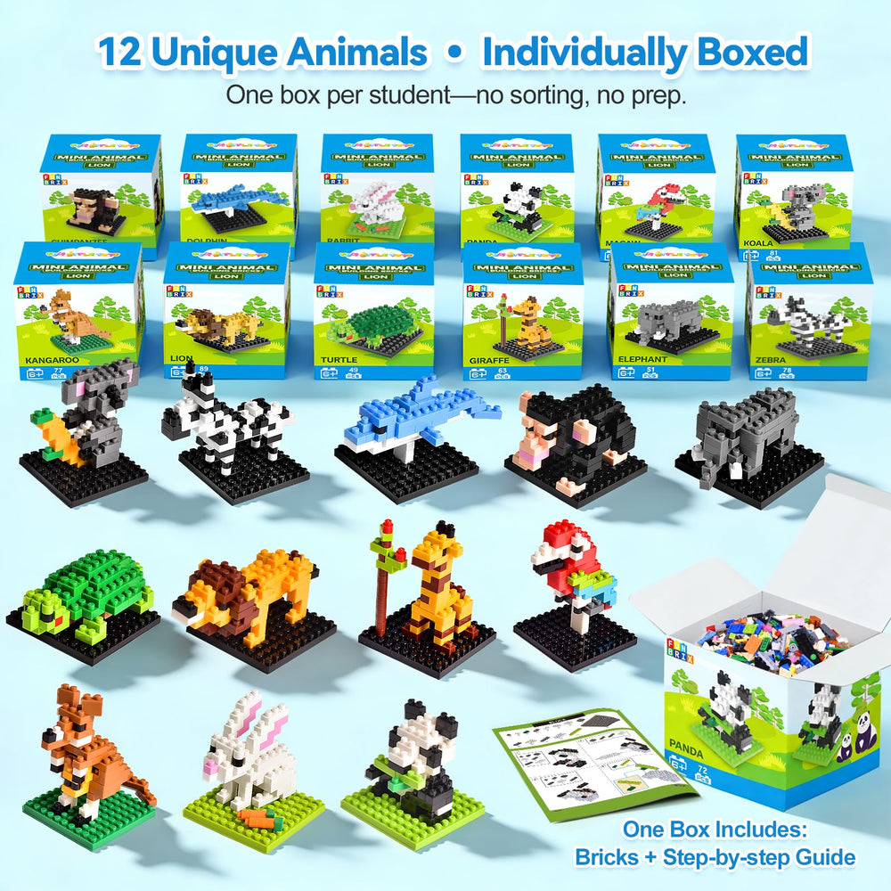 FUN LITTLE TOYS individually boxed animals simplify party favors and gift-ready prizes.