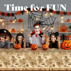 FUN RACCOON three-pack table covers for easy party prep and reuse-friendly cleanup