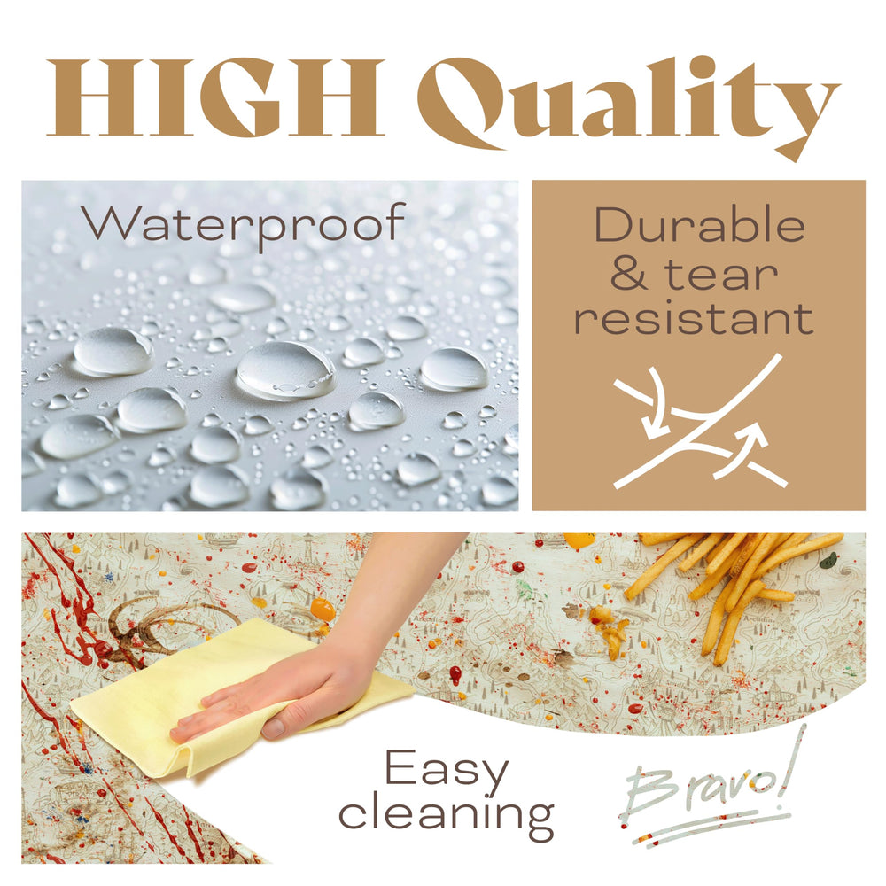 FUN RACCOON 54x108 inch rectangular tablecloth provides generous coverage for meals