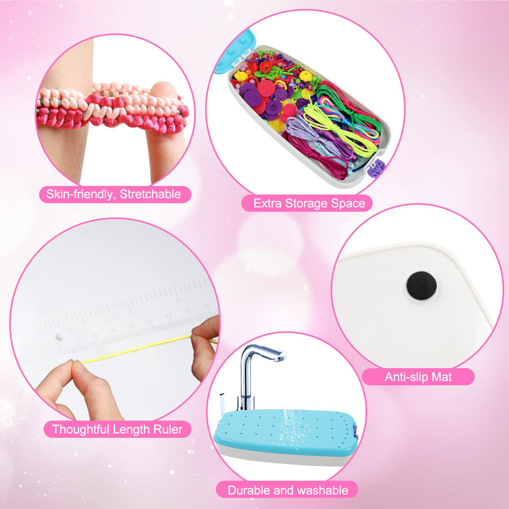 Funbud extensible braiding rings support varied weaving patterns and extended styling