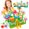Funbud Flower Garden Building Toy Set with color blocks for imaginative play