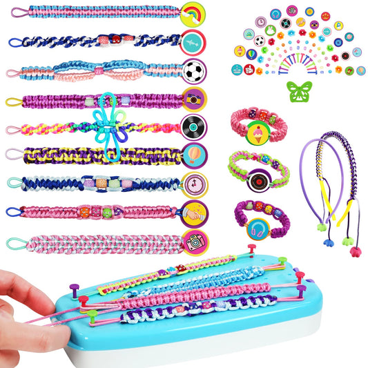 Funbud portable bracelet loom with pegs for on-the-go crafting and easy setup