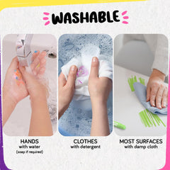 Funcils durable tips for little hands support precise lines and broad strokes.