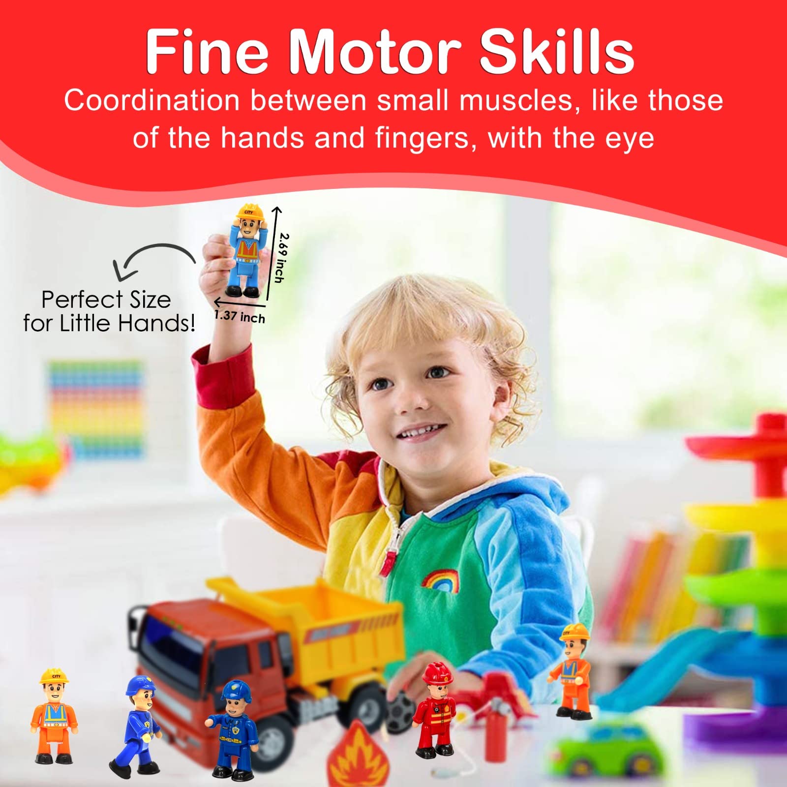 FUNERICA durable plastic figure for lasting toddler play sessions.