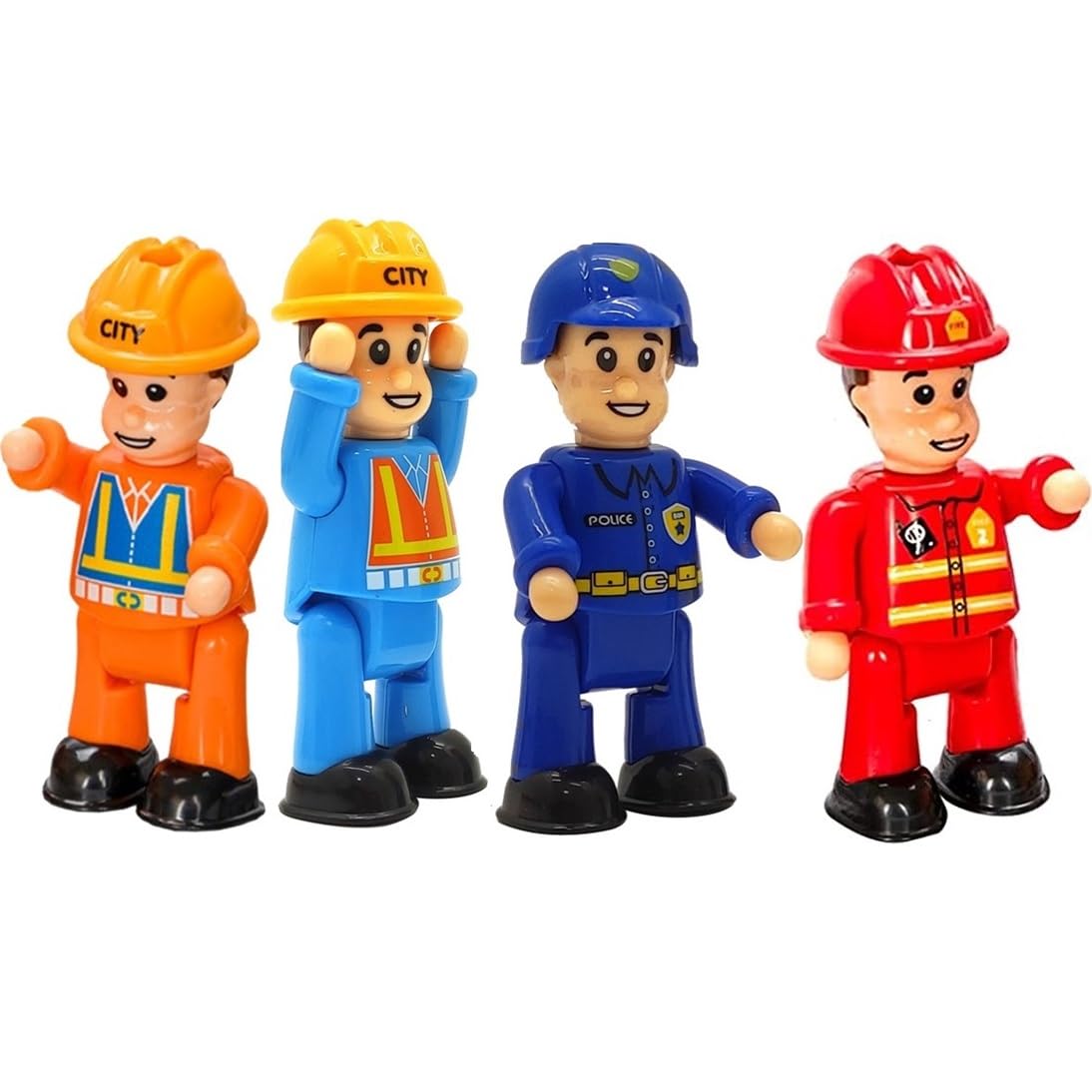 FUNERICA firefighter figurine with helmet for imaginative rescue play.
