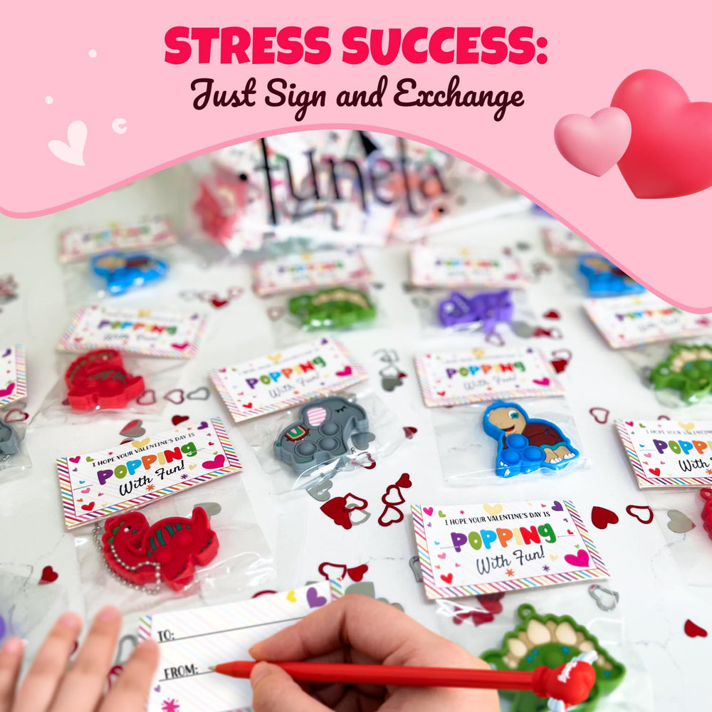 Funeta classroom-friendly Valentines support celebration without sugar or clutter