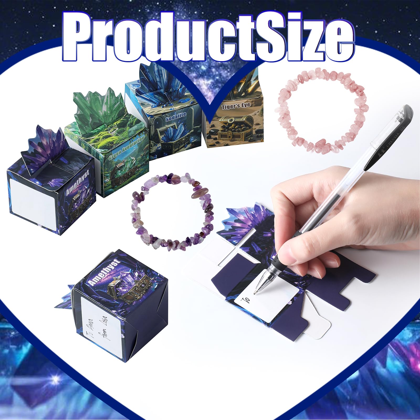 Funewest 24-bracelets pack with treasure boxes and accessories
