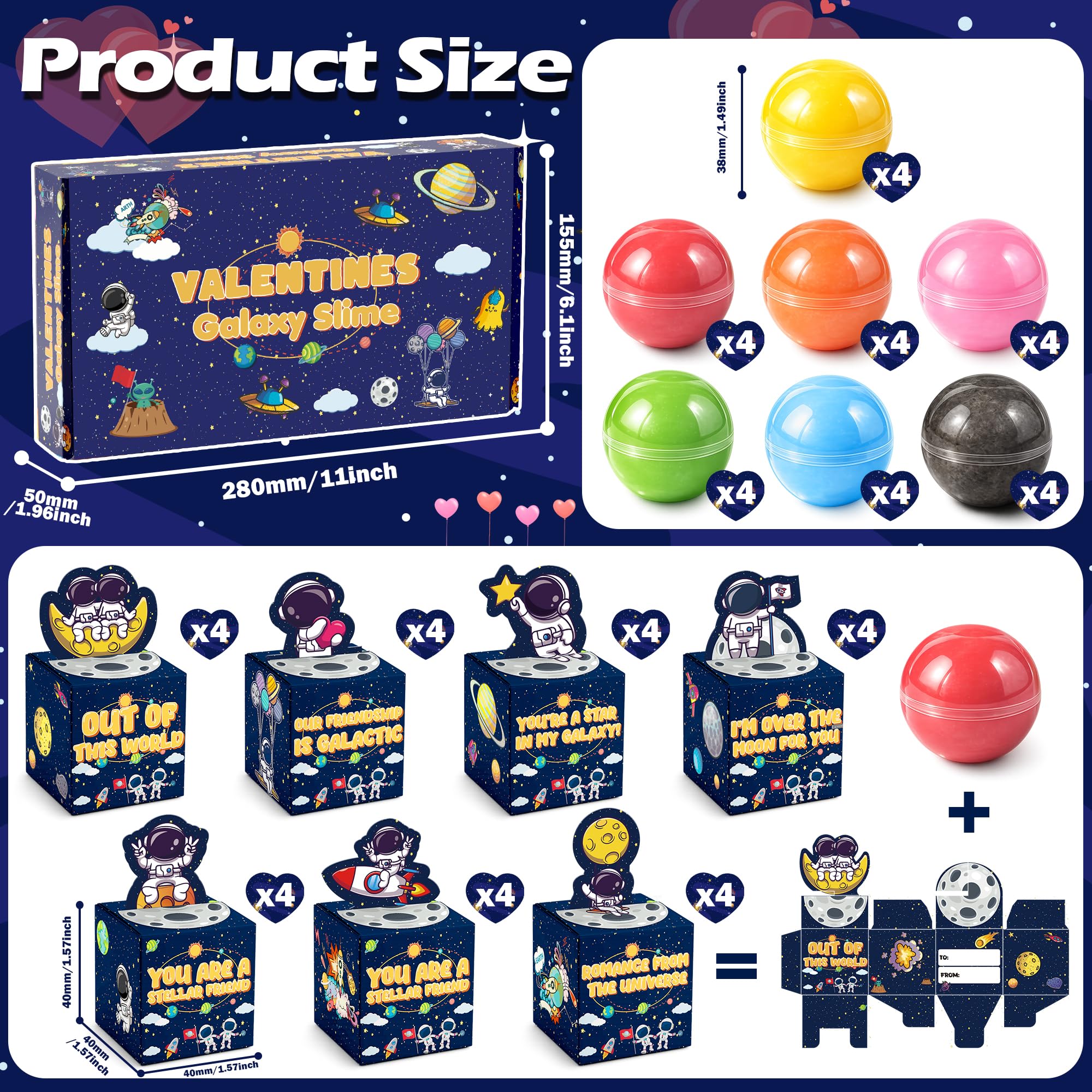 Funewest galaxy slime balls showcase colorful textures ideal for sensory play and calm classroom moments.