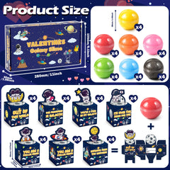 Funewest galaxy slime balls showcase colorful textures ideal for sensory play and calm classroom moments.