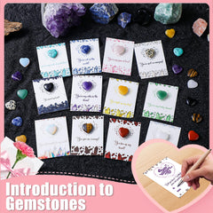Funewest Valentine cards bundle ready to pair with crystals for classroom gifting.