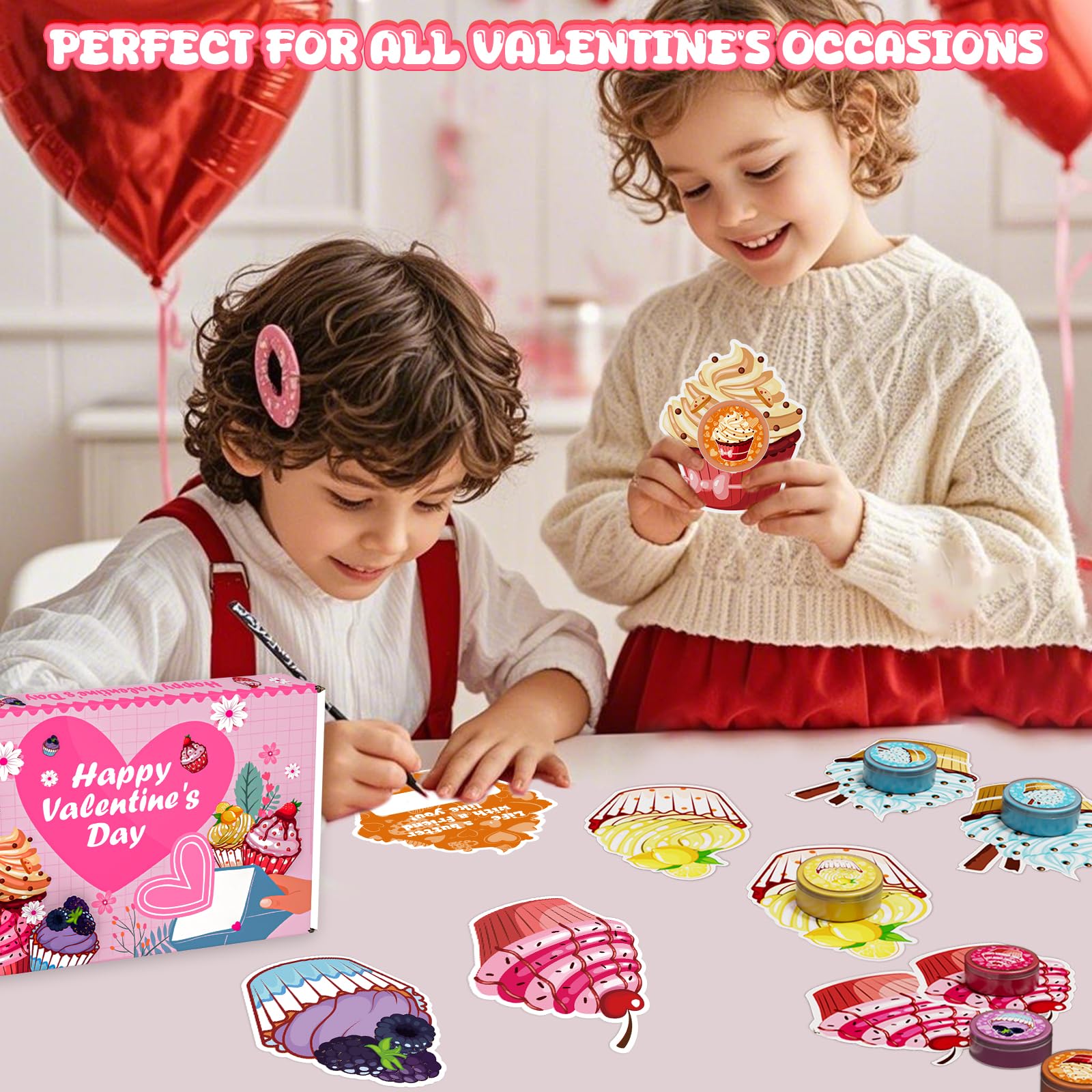 Funewest assorted slime colors and designs for creative valentines activities
