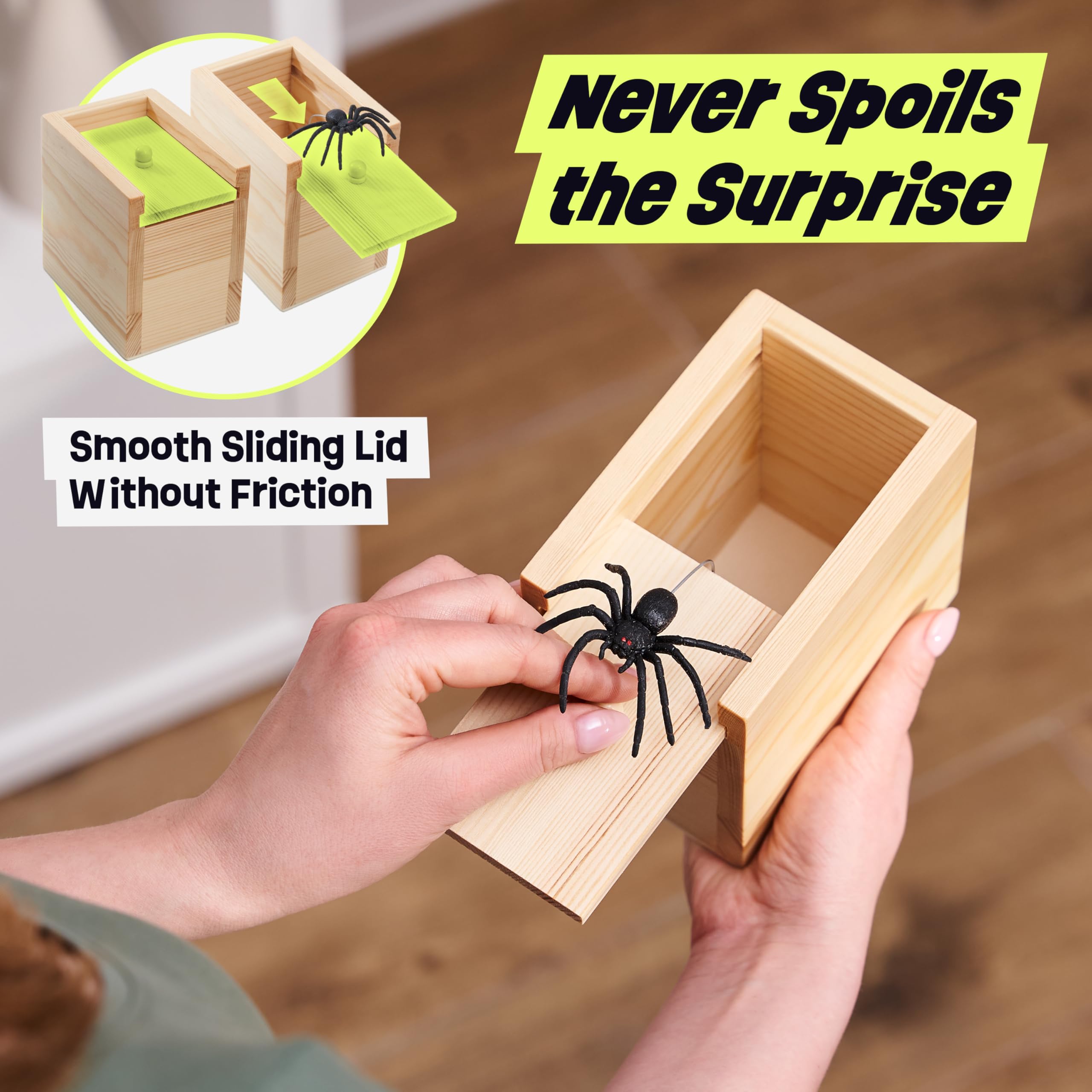 FunFamz Original Spider Prank Box office shot perfect desk prank