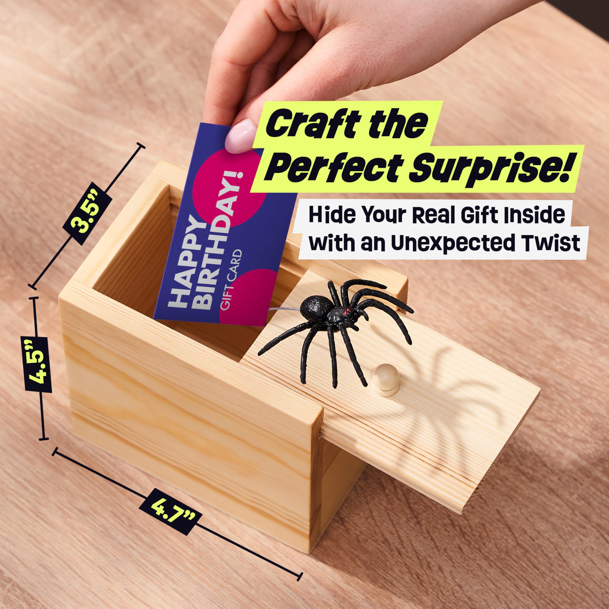 FunFamz Original Spider Prank Box party scene for group fun